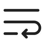 Text Wrap SVG Icon